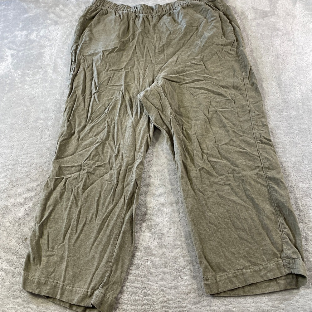 Patagonia Garden Island Pants Womens XL Green Hemp Beach Relaxed Casual Summer